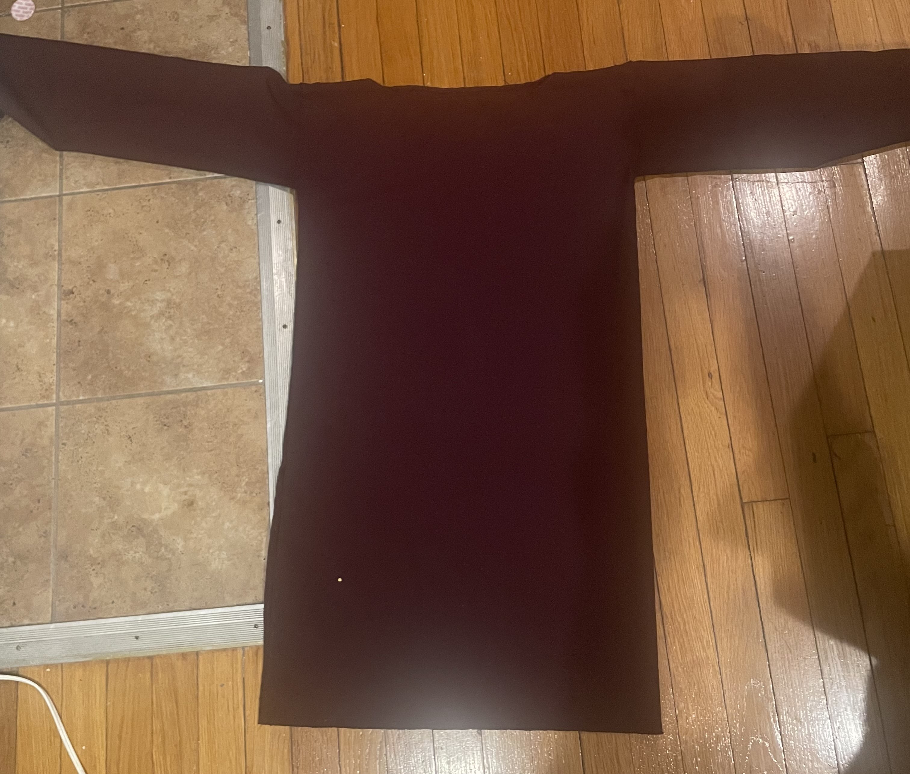 A maroon long sleeved tunic